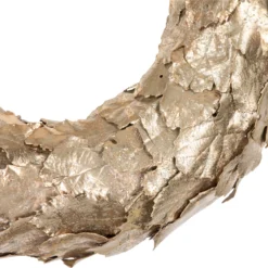 Gold Layered Leaves Christmas Wreath, 15.5-Inch, Unlit 10 Gold Layered Leaves Christmas Wreath, 15.5-Inch, Unlit -Noel Twinkle Shop northlight sh93292 02 09795.1680879719