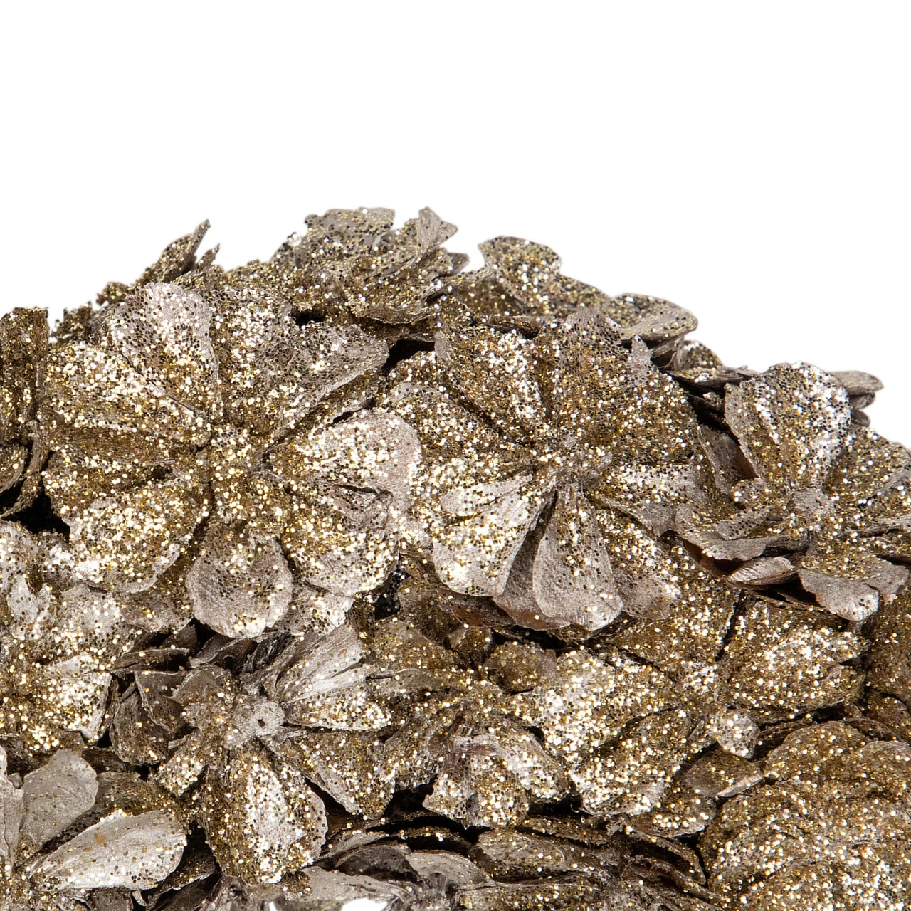 Gold Glitter Pine Cone Artificial Christmas Wreath, 12-Inch 5 Gold Glitter Pine Cone Artificial Christmas Wreath, 12-Inch - Image 3