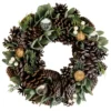 Silver And Green Mixed Foliage And Pinecone Christmas Wreath, 13.5-Inch, Unlit 1 Silver And Green Mixed Foliage And Pinecone Christmas Wreath, 13.5-Inch, Unlit -Noel Twinkle Shop northlight sh94264 1 99301.1667568762