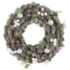 White Berry And Pinecone Foliage Christmas Ornament Wreath, 12.5-Inch, Unlit -Noel Twinkle Shop northlight sh94265 1 08535.1667568760