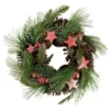 Red And Green Pine Needle, Pinecone And Star Christmas Wreath, 13.5-Inch, Unlit 1 Red And Green Pine Needle, Pinecone And Star Christmas Wreath, 13.5-Inch, Unlit -Noel Twinkle Shop northlight sh94266 1 36714.1667568762
