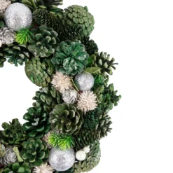Green Pinecone And Foliage Artificial Christmas Wreath, 14-Inch, Unlit 6 Green Pinecone And Foliage Artificial Christmas Wreath, 14-Inch, Unlit -Noel Twinkle Shop northlight sh94272 3 16062.1667568751