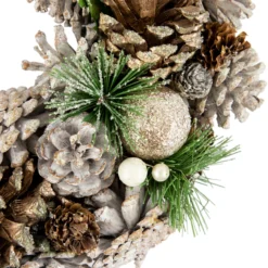 Green Pine Needle And Pinecone Artificial Christmas Wreath, 13.5-Inch, Unlit 7 Green Pine Needle And Pinecone Artificial Christmas Wreath, 13.5-Inch, Unlit -Noel Twinkle Shop northlight sh94275 3new 55593.1667946559