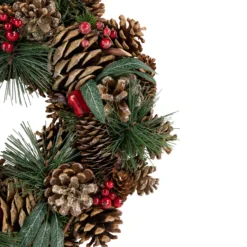 Green Mixed Foliage And Apple Artificial Christmas Wreath, 13.75-Inch, Unlit 7 Green Mixed Foliage And Apple Artificial Christmas Wreath, 13.75-Inch, Unlit -Noel Twinkle Shop northlight sh94277 3new 71274.1667946559