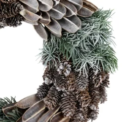 Brown And Green Pine Needle And Pine Cone Artificial Christmas Wreath, 13.5-Inch, Unlit -Noel Twinkle Shop northlight sh94281 2new 15939.1668089039