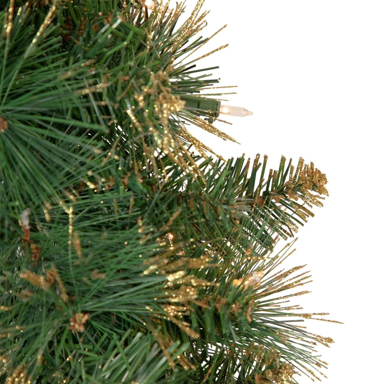 Pre-Lit Yorkshire Pine Artificial Christmas Wreath, 24-Inch, Clear Lights 5 Pre-Lit Yorkshire Pine Artificial Christmas Wreath, 24-Inch, Clear Lights - Image 3