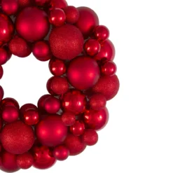 Red Hot 3-Finish Shatterproof Ball Christmas Wreath - 13-Inch, Unlit 7 Red Hot 3-Finish Shatterproof Ball Christmas Wreath - 13-Inch, Unlit -Noel Twinkle Shop northlight sm91051 1updated 20101.1667569579