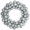 Silver 3-Finish Shatterproof Ball Ornament Christmas Wreath, 36-Inch 1 Silver 3-Finish Shatterproof Ball Ornament Christmas Wreath, 36-Inch -Noel Twinkle Shop northlight sm91057 1updated 21097.1667540317