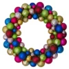 Multi-Color 2-Finish Shatterproof Ball Christmas Wreath, 24-Inch -Noel Twinkle Shop northlight sm91064 1updated 39126.1675793068