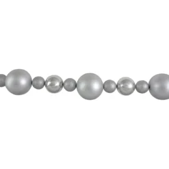 6' Shatterproof Ball 3-Finish Silver Splendor Christmas Garland -Noel Twinkle Shop northlight sm91066 1 66783.1667575260