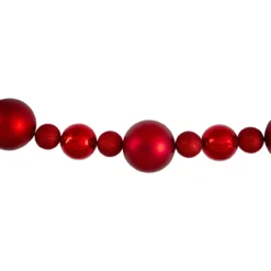 6' Red Shatterproof Ball Artificial Christmas Garland - Unlit -Noel Twinkle Shop northlight sm91067 1 48022.1667575259