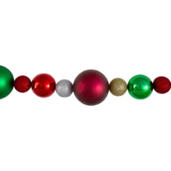 6' Traditional Colored Shatterproof Ball Artificial Christmas Garland - Unlit -Noel Twinkle Shop northlight sm91068 1 47519.1667576932