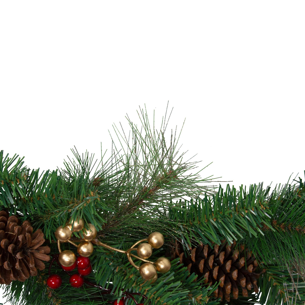 6' X 12" Bows And Berries Artificial Christmas Garland - Unlit 5 6' X 12" Bows And Berries Artificial Christmas Garland - Unlit - Image 3