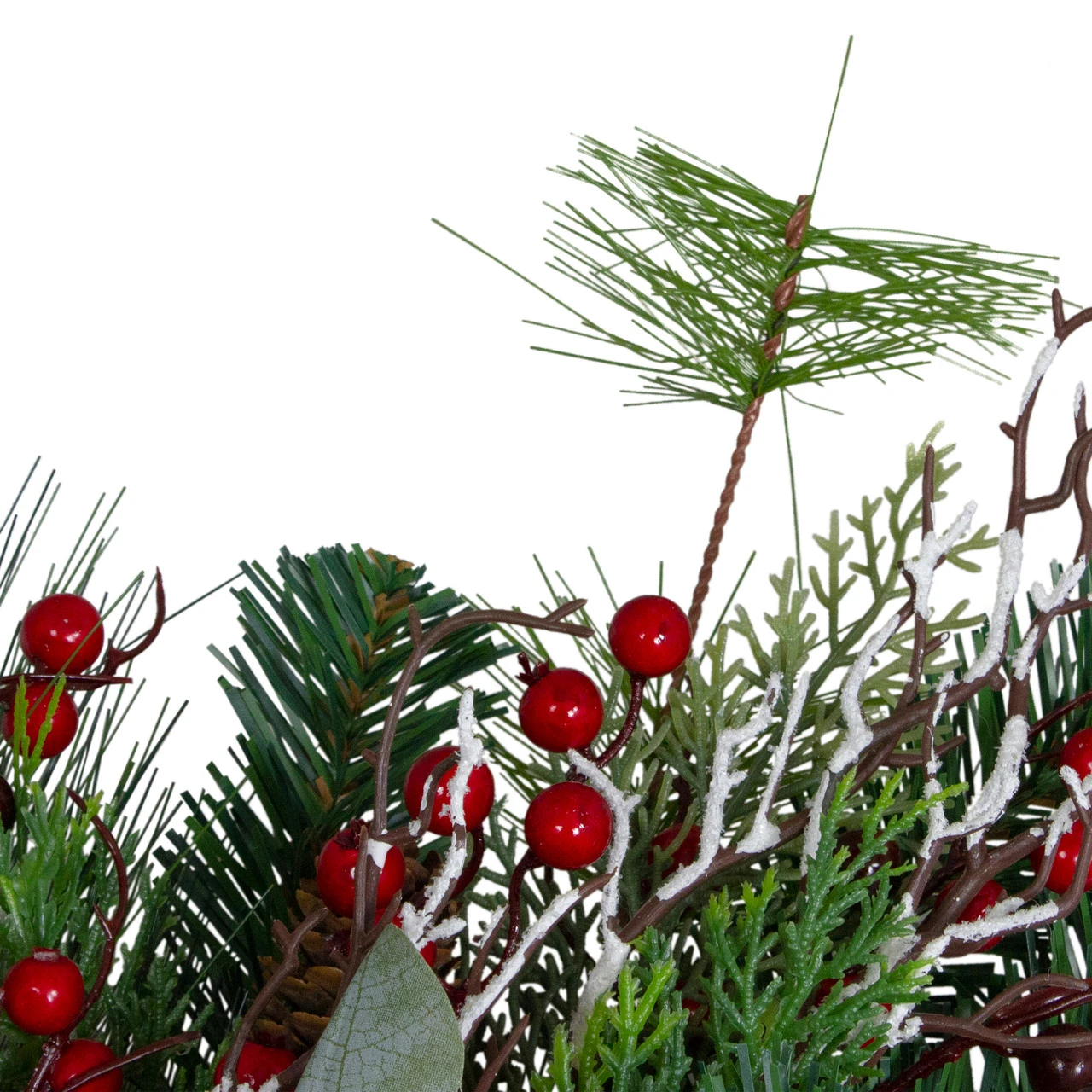 Dual Plaid And Berries Artificial Christmas Wreath - 24-Inch, Unlit 5 Dual Plaid And Berries Artificial Christmas Wreath - 24-Inch, Unlit - Image 3