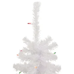 2' Lighted Woodbury White Pine Slim Artificial Christmas Tree, Multi Lights -Noel Twinkle Shop northlight sm92886 2 58770.1667535813