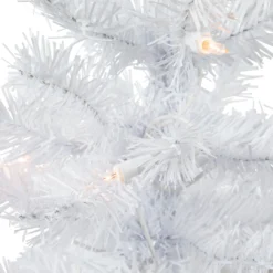2' Pre-Lit Woodbury White Pine Slim Artificial Christmas Tree, Clear Lights 7 2' Pre-Lit Woodbury White Pine Slim Artificial Christmas Tree, Clear Lights -Noel Twinkle Shop northlight sm92890 2 79143.1669748725