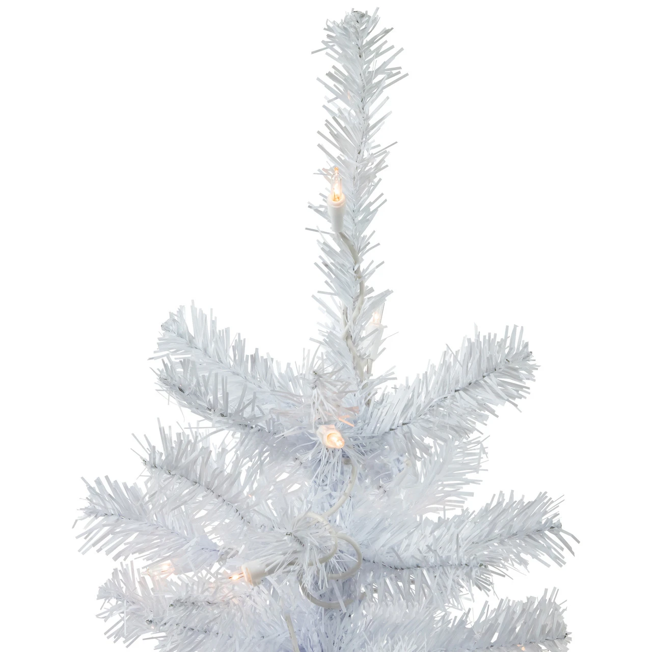 2' Pre-Lit Woodbury White Pine Slim Artificial Christmas Tree, Clear Lights 5 2' Pre-Lit Woodbury White Pine Slim Artificial Christmas Tree, Clear Lights - Image 3