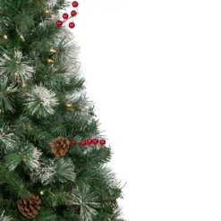 4' Pre-Lit Frosted Carolina Berry Spruce Artificial Christmas Tree, Clear Lights 12 4' Pre-Lit Frosted Carolina Berry Spruce Artificial Christmas Tree, Clear Lights -Noel Twinkle Shop northlight sm92899 2 83146.1667530188