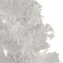 3.5' Pre-Lit Potted Flocked Winter Pine White Tinsel Artificial Christmas Tree, Clear Lights 9 3.5' Pre-Lit Potted Flocked Winter Pine White Tinsel Artificial Christmas Tree, Clear Lights -Noel Twinkle Shop northlight sm92900 4 47708.1667535805