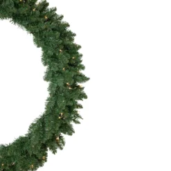 Pre-Lit Everett Pine Artificial Christmas Wreath, 48-Inch, Clear Lights -Noel Twinkle Shop northlight sm92906 2 70539.1667553564