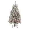 4.5' Pre-Lit Flocked Madison Pine Artificial Christmas Tree, Clear Lights -Noel Twinkle Shop northlight sm92917 1 71029.1667535809