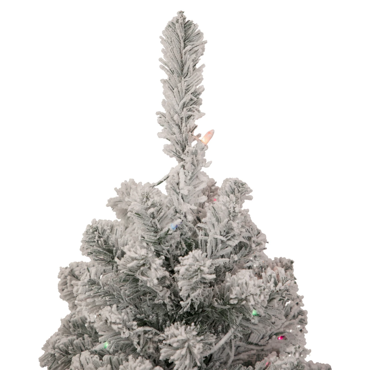3' Pre-Lit Medium Heavily Flocked Madison Pine Artificial Christmas Tree, Multi Lights 6 3' Pre-Lit Medium Heavily Flocked Madison Pine Artificial Christmas Tree, Multi Lights - Image 4