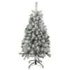4.5' Flocked Madison Pine Artificial Christmas Tree, Unlit -Noel Twinkle Shop northlight sm92929 1 44003.1667490909