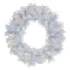 Pre-Lit Vermont White Pine Artificial Christmas Wreath, 24-Inch, Clear Lights -Noel Twinkle Shop northlight sm92935 1 89784.1671629819