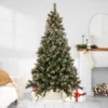 7.5' Pre-lit Snow Valley Pine Artificial Christmas Tree, Clear Lights -Noel Twinkle Shop northlight sm92938 1 79196.1667530157