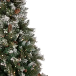 7.5' Pre-lit Snow Valley Pine Artificial Christmas Tree, Clear Lights 12 7.5' Pre-lit Snow Valley Pine Artificial Christmas Tree, Clear Lights -Noel Twinkle Shop northlight sm92938 2 03650.1667530157