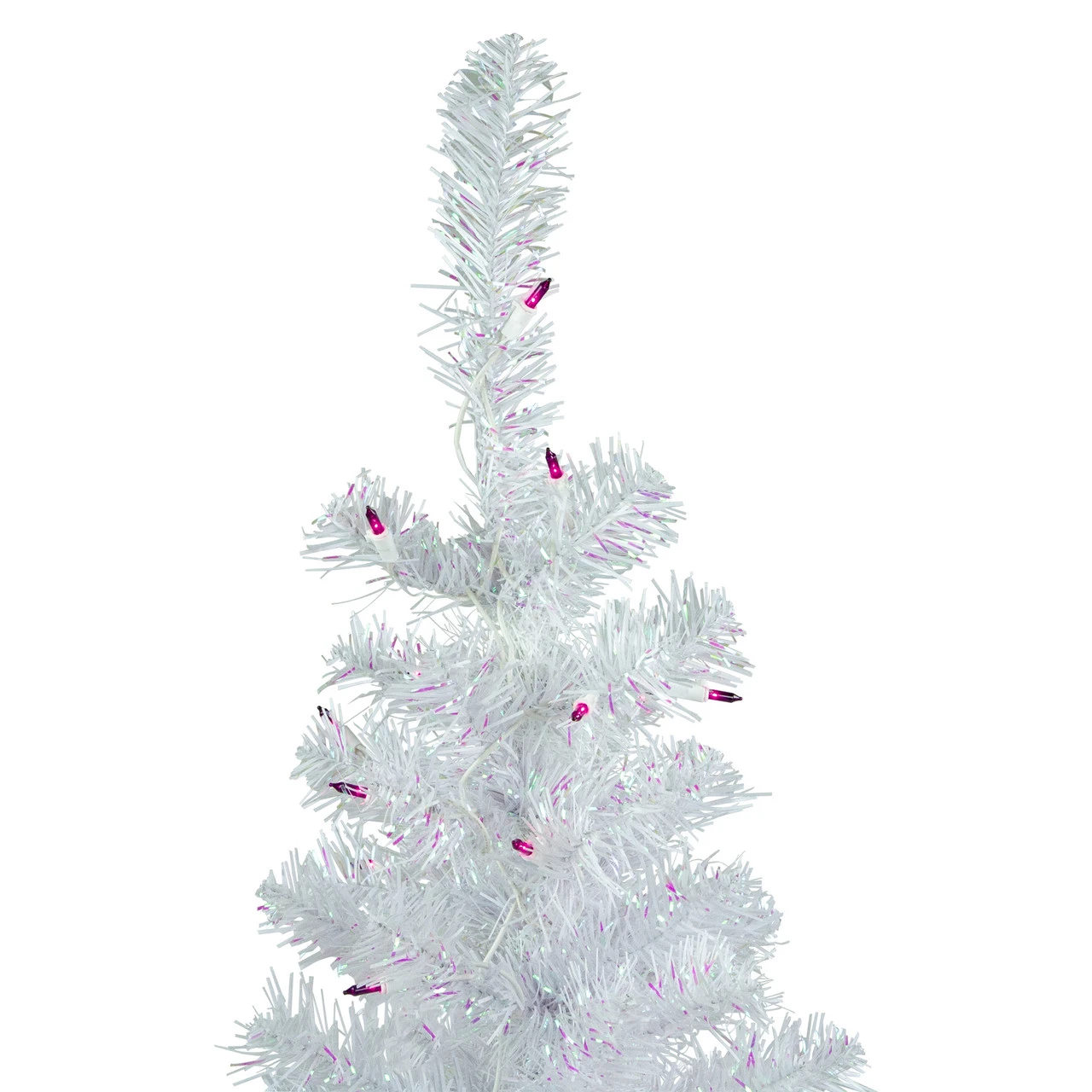 3' Pre-lit Rockport White Pine Artificial Christmas Tree, Purple Lights 6 3' Pre-lit Rockport White Pine Artificial Christmas Tree, Purple Lights - Image 4