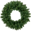 Pre-Lit Vernon Pine Artificial Christmas Wreath, 24-Inch, Warm White LED Lights -Noel Twinkle Shop northlight sm92966 1new 58938.1669212498