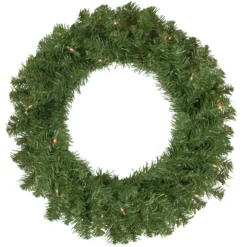 4-Piece Artificial Wolcott Spruce Christmas Tree, Wreath And Garland Set, Clear Lights -Noel Twinkle Shop northlight sm92986 87 wreath 34410.1667530217