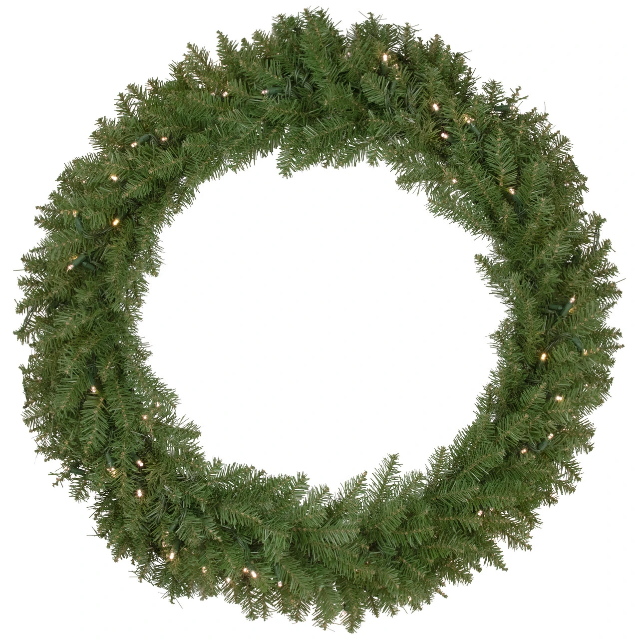 Pre-Lit Rockwood Pine Artificial Christmas Wreath, 36-Inch, Warm White LED Lights 3 Pre-Lit Rockwood Pine Artificial Christmas Wreath, 36-Inch, Warm White LED Lights
