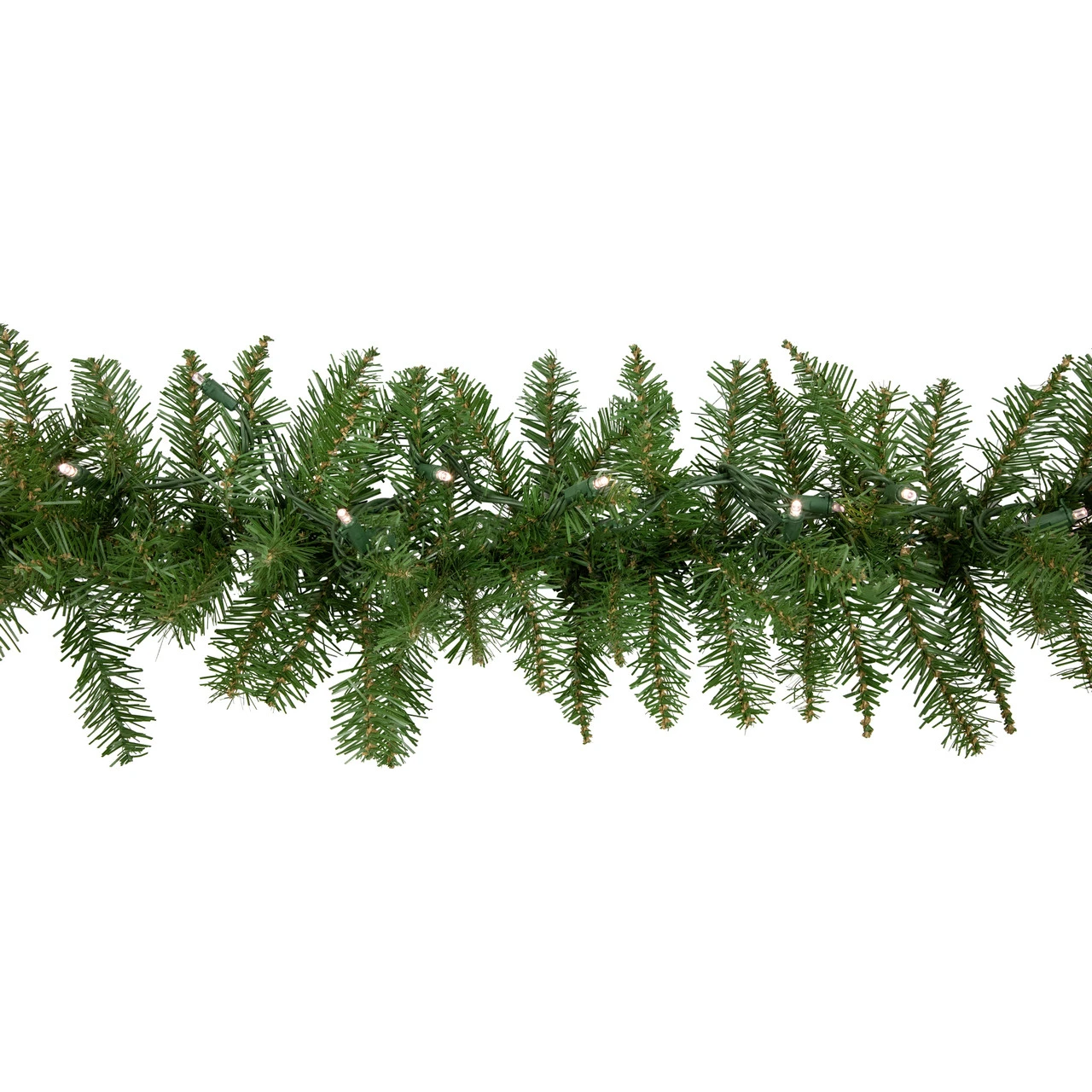 9' X 10" Pre-lit Rockwood Pine Artificial Christmas Garland, Warm White LED Lights 5 9' X 10" Pre-lit Rockwood Pine Artificial Christmas Garland, Warm White LED Lights - Image 3