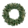 Pre-Lit Oregon Cashmere Pine Artificial Christmas Wreath, 24-Inch, Clear Lights -Noel Twinkle Shop northlight sm93017 1update 69510.1669212670