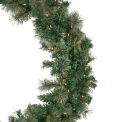 Pre-Lit Oregon Cashmere Pine Artificial Christmas Wreath, 48-Inch, Clear Lights -Noel Twinkle Shop northlight sm93022 2 78580.1670434537