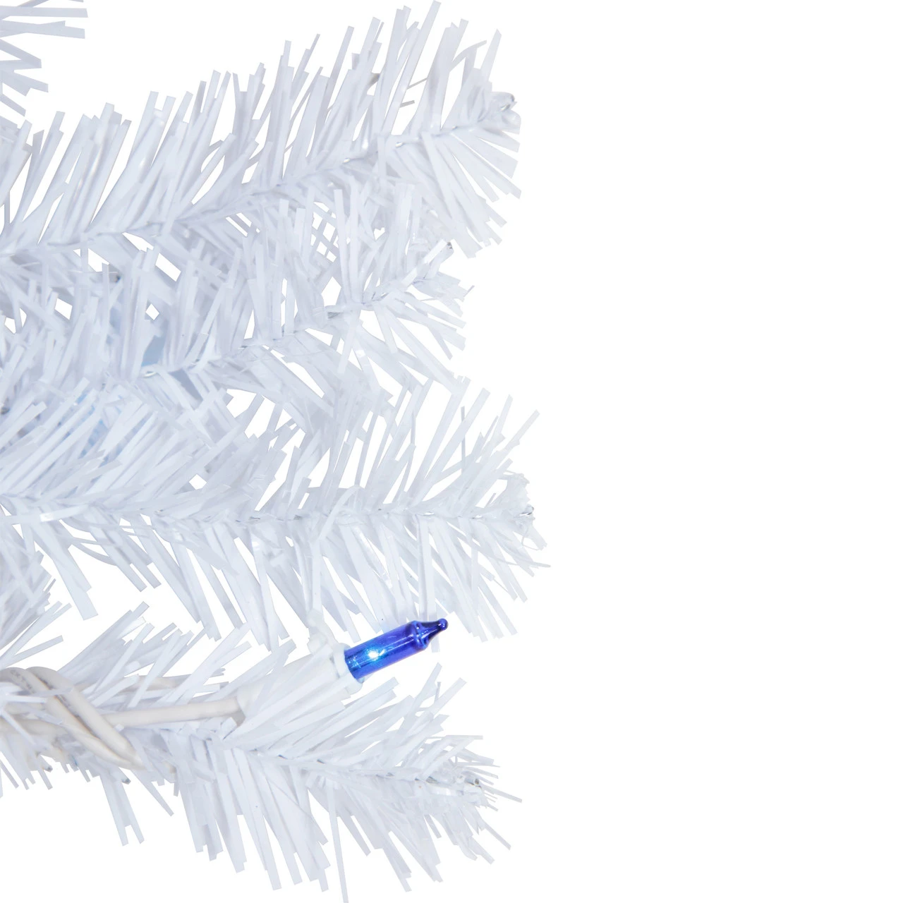 Pre-Lit Woodbury White Pine Artificial Christmas Wreath, 24-Inch, Blue Lights 5 Pre-Lit Woodbury White Pine Artificial Christmas Wreath, 24-Inch, Blue Lights - Image 3