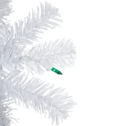 Pre-Lit Woodbury White Pine Artificial Christmas Wreath, 24-Inch, Green Lights -Noel Twinkle Shop northlight sm93090 3new 67516.1671631275