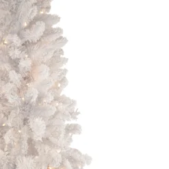 6.5' Pre-Lit Medium Flocked Norway Pine Artificial Christmas Tree, Warm White LED Lights -Noel Twinkle Shop northlight sm93361 2 61640.1667659655