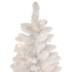 6.5' Pre-Lit Medium Flocked Norway Pine Artificial Christmas Tree, Warm White LED Lights -Noel Twinkle Shop northlight sm93361 3 22002.1667659655