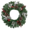 24" Pre-Lit Decorated Frosted Pine Cone And Berries Artificial Christmas Wreath -Noel Twinkle Shop northlight sm93363 1 30737.1667530180