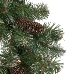 24" Pre-Lit Artificial Frosted Pine And Pine Cone Christmas Wreath 8 24" Pre-Lit Artificial Frosted Pine And Pine Cone Christmas Wreath -Noel Twinkle Shop northlight sm93368 3 64103.1667530100