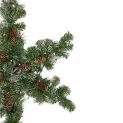 32" Pre-Lit Artificial Frosted Mixed Pine Christmas Snowflake Wreath 9 32" Pre-Lit Artificial Frosted Mixed Pine Christmas Snowflake Wreath -Noel Twinkle Shop northlight sm93369 2 26841.1667530102