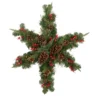 32" Pre-Lit Artificial Mixed Pine And Berries Christmas Snowflake Wreath -Noel Twinkle Shop northlight sm93372 1 22630.1667530103