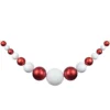 6' Red And White Shiny And Matte Shatterproof Ball Christmas Swag 1 6' Red And White Shiny And Matte Shatterproof Ball Christmas Swag -Noel Twinkle Shop northlight sm93780 1 13425.1667540277