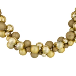 6' Shatterproof Ball Vegas Gold 3-Finish Christmas Garland 10 6' Shatterproof Ball Vegas Gold 3-Finish Christmas Garland -Noel Twinkle Shop northlight sm93786 03 55850.1687801156