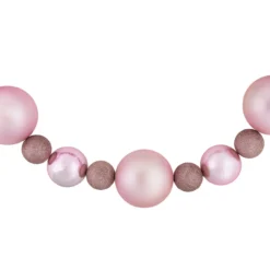 6' Pink Shatterproof Ball 3-Finish Christmas Garland 13 6' Pink Shatterproof Ball 3-Finish Christmas Garland -Noel Twinkle Shop northlight sm93813 03 09508.1687801153