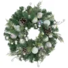 Green Pine Artificial Christmas Wreath With Berries And Iridescent Ornaments, 24-Inch -Noel Twinkle Shop northlight sm94110 1 14219.1667530852