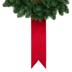 Set Of 3 Pre-Lit Battery Operated Wreaths On Red Ribbon Christmas Decoration, 6.5' -Noel Twinkle Shop northlight sm94118 3new 78241.1668103771
